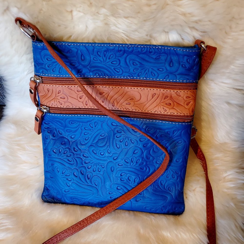 New Genuine Italian Leather Crossbody Bag